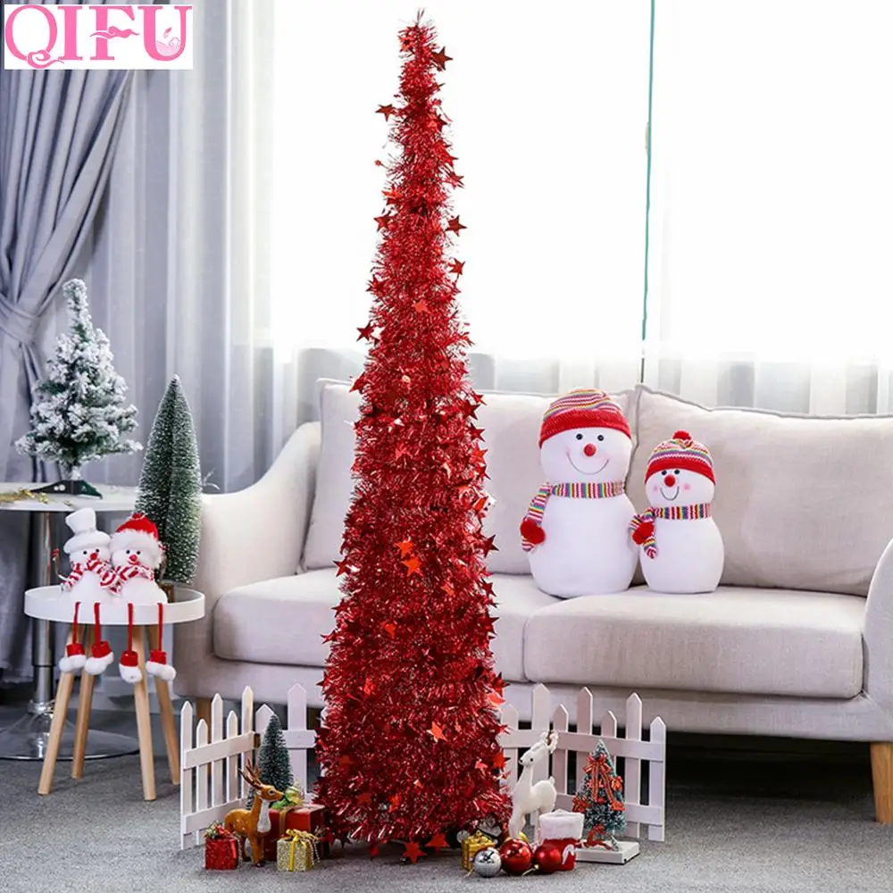 QIFU 1 2 м 3D войлочные елочные украшения для дома 2020 Navidad рождественские