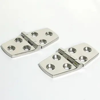 

4Pcs Marine Boat Stainless Steel Strap Hinge 3\" x 1.5\" Hinges Door Hardware E7CA