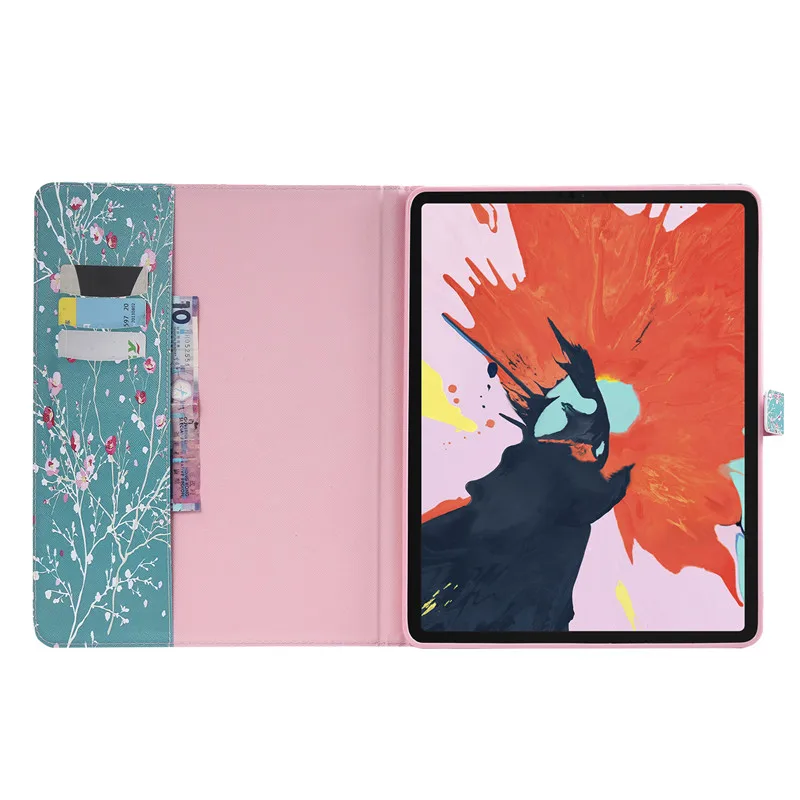 Wekays для Apple iPad Pro 12," мультфильм кошка дерево кожаный чехол для Coque Apple iPad Pro 12,9 дюйма чехол для телефона
