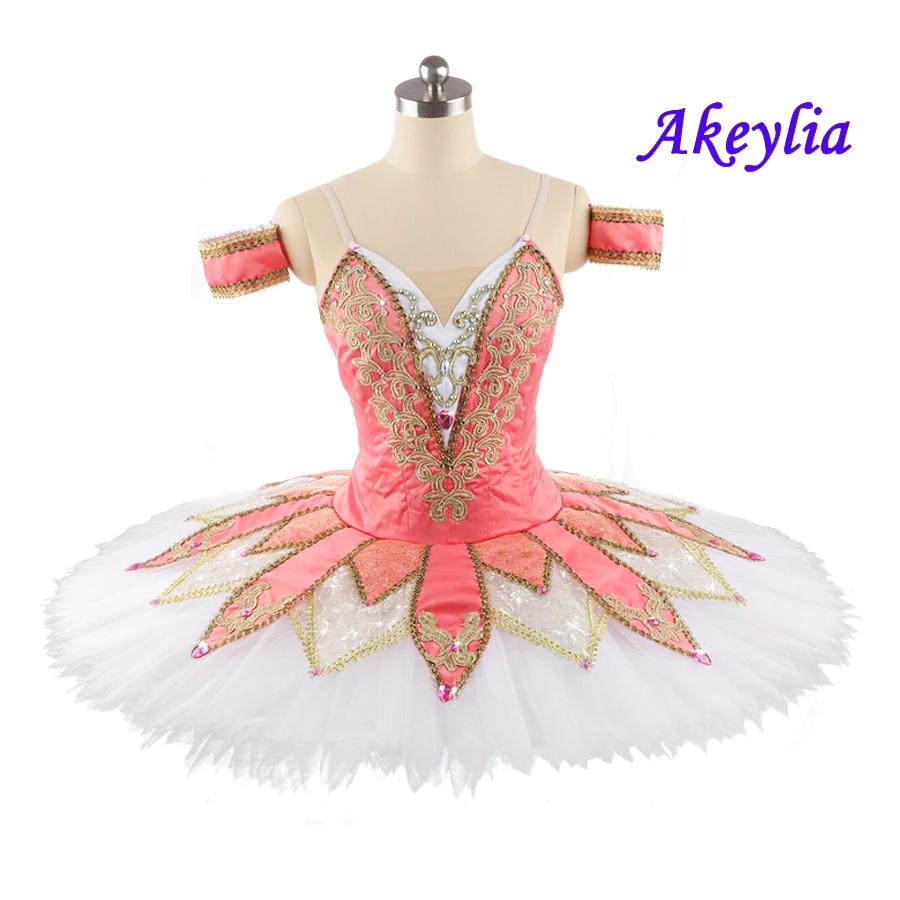 High Quality professional ballet tutu rose red white Performance dance Wear dress Pink YAGP TUTU costume Custom made for women
