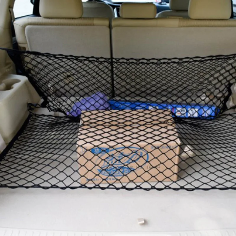 Сетка в багажнике автомобиля хранения эластичный нейлоновый сетчатый мешочек сетки мусора сумки задний грузовой мешок для хранения