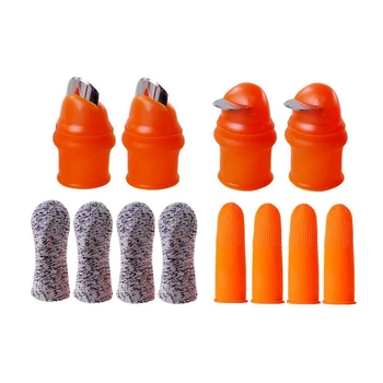 

12 Pcs Gardening Silicone Thumb Harvesting Tool Potted Plant Fruit and Vegetable Picking Portable Trimming Multi-Functional Gard