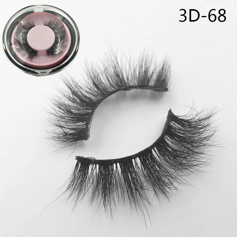 Iflovedekd ThinkShow 3D норковые ресницы 3D Искусственные накладные Ресницы MINK частная этикетка собственный бренд на заказ - Цвет: 3D-68