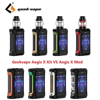 

New Geekvape Aegis X Kit 200W Aegis X Mod 5.5ml Cerberus Tank Waterproof Vaporizer Electronic Cigarette Vape Kit VS Aegis Solo