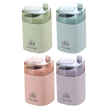 

4Pcs Automatic -Up Design Toothpick Box Plastic Toothpick Holder Container Household Table Toothpick Storage Box