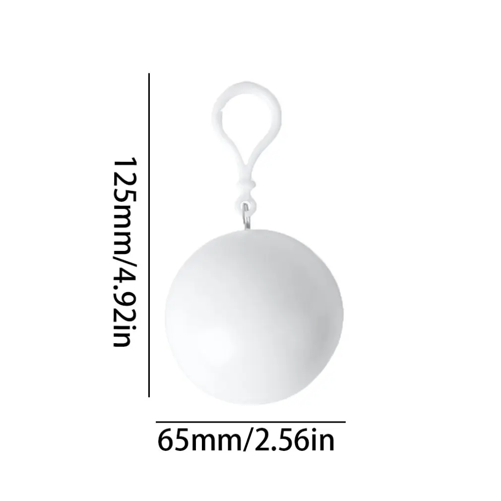 Compact Keychain Design Disposable Raincoat Adult Emergency Waterproof Hood Poncho Travel Camping Must Rain Coat Unisex