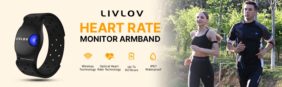 Waterproof Tracker LIVLOV V9 Heart Rate Monitor Armband Bluetooth ANT 