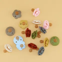Tétine en silicone pour nouveau né, couleur Unique, de qualité alimentaire, sans Bpa, tétine Unique pour bébé, cadeau de 0 à 24 mois 