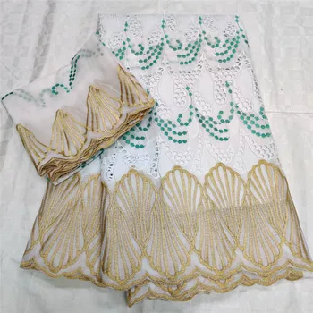 

african swiss lace fabric 2020 high quality lace embroidery cotton fabrics swiss voile lace in switzerland duabi fabric 7yards