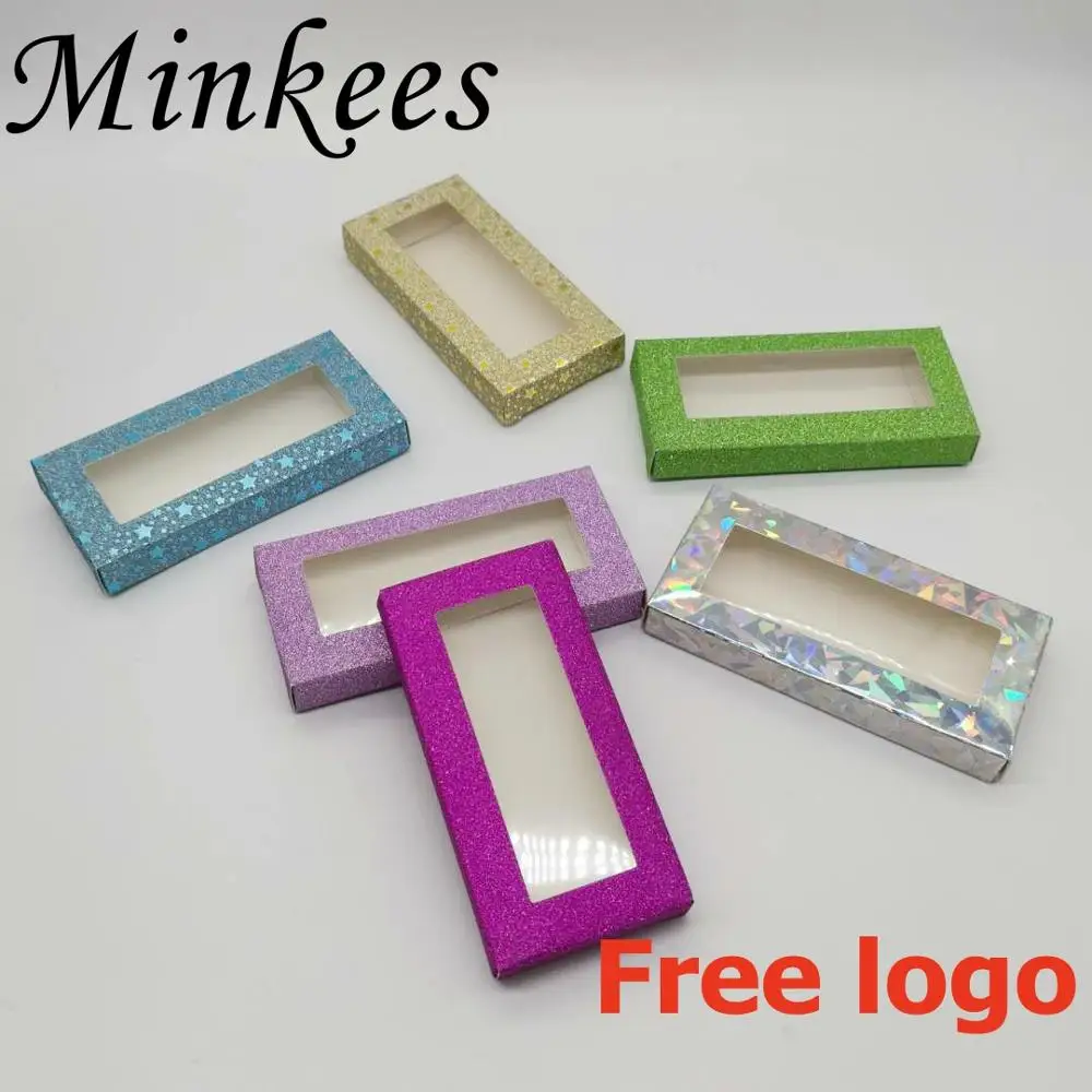 Wholesale 50/100pcs New paper false eyelash packaging box mink eyelashes Empty Eyelash Packaging Box | Красота и здоровье