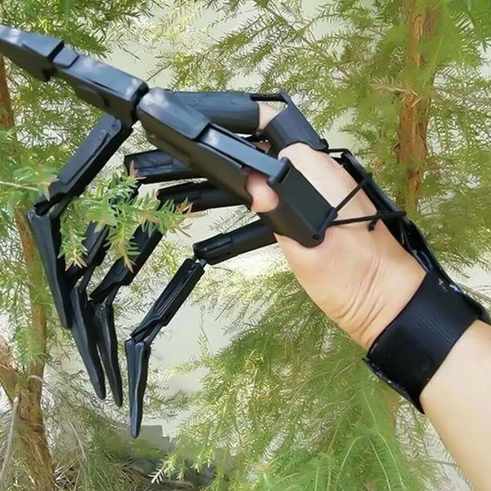 1PC/pair Halloween Articulated Fingers Gloves With Flexible Joint Cosplay Costume Props Horror Ghost Claw Fuuny Kids Toys | Игрушки и