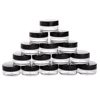10 sztuk słoik kosmetyczny 2/3/5/10/15/20g małe puste kosmetyczne wielokrotnego napełniania butelki plastikowe cień do powiek makijaż krem do twarzy Jar Pot pojemnik 5