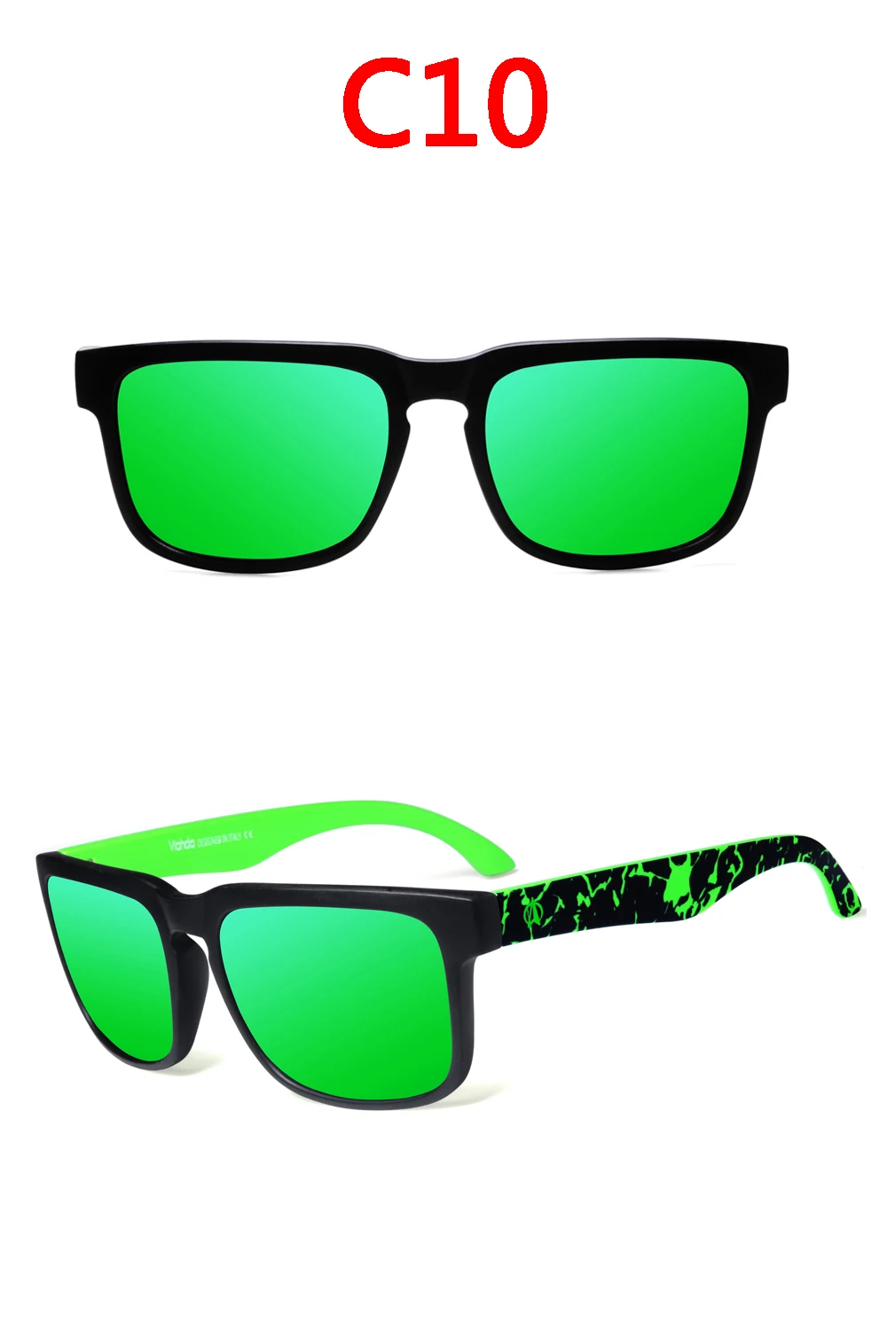 VIAHDA брендовые классические поляризационные солнцезащитные очки для женщин для мужчин вождения квадратный черный рамки мужской защита от