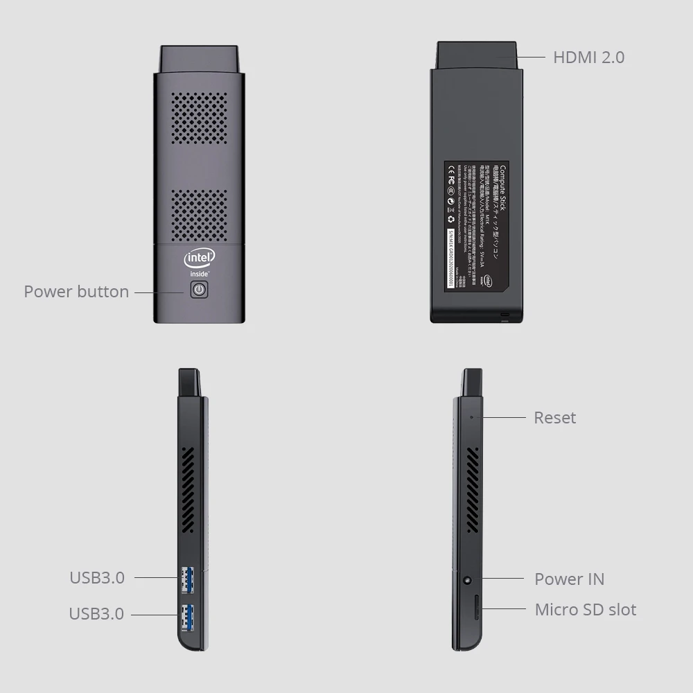 Четырехъядерный мини ПК накопитель Intel N4100 4 Гб LPDDR4 128 ГБ eMMC 5 1 2 4G/5 0G WiFi Bluetooth HDMI 0 4K 60
