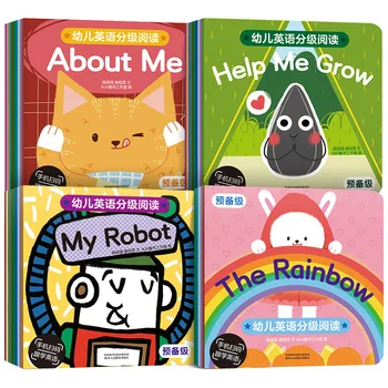 

35 Book/Sets15CMx15CM Kids color English Picture Parent-Child Educational Book Gift For Children Baby Learn Reading Story Books