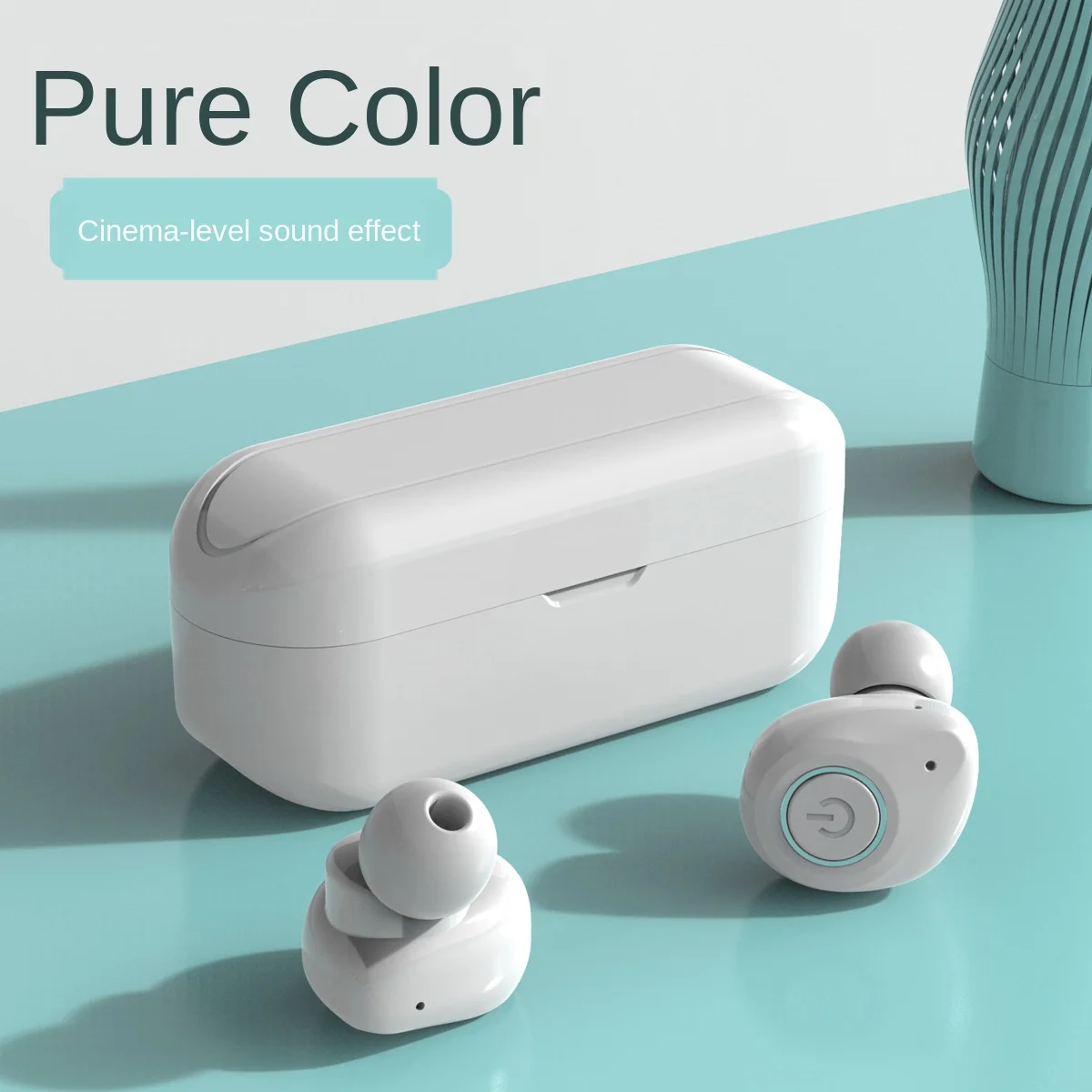 

TWS Binaural Mini Sports Wireless Headset for Apple Android System Bluetooth 5.0 Headset with Charging Bay with Microphone