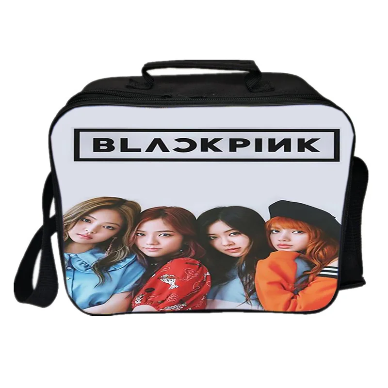 Студенческий работник Blackpink Jisoo Jennie Rose Lisa, сумка для ланча для мужчин и женщин, сумки для обедов для девочек и мальчиков, красивая сумка, новая детская сумка для ланча - Цвет: 14