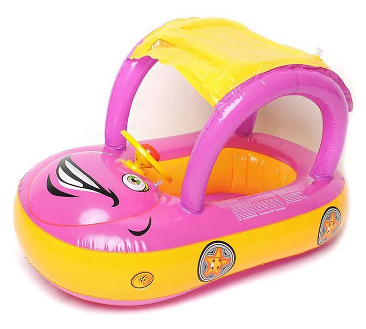 Анель da Natação сделать bebê Assento de Carro Dos Desenhos Animados Círculo Colchão Inflável Para A Natação Piscina поплавок партия бри