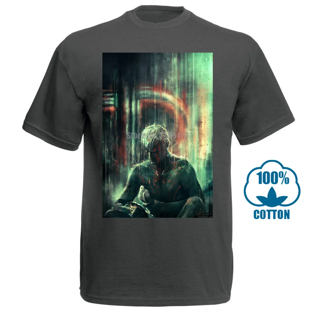Charcoal Новинка, популярная мужская черная футболка с надписью "lears In Rain" от S до 4Xl 012266 - Цвет: Charcoal