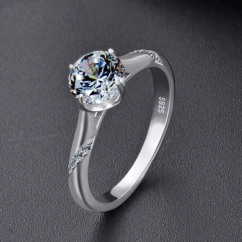 Bague Ringen кольца для женщин Стерлинговое Серебро 925 Мода классический темперамент Свадьба Помолвка подарки на день Святого Валентина высокое качество
