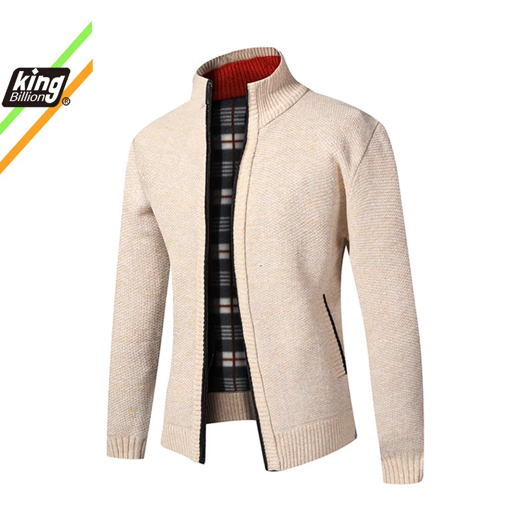 KB 2021-chaqueta gruesa de algodón para hombre, jersey con cuello levantado y cremallera, otoño e invierno, nueva