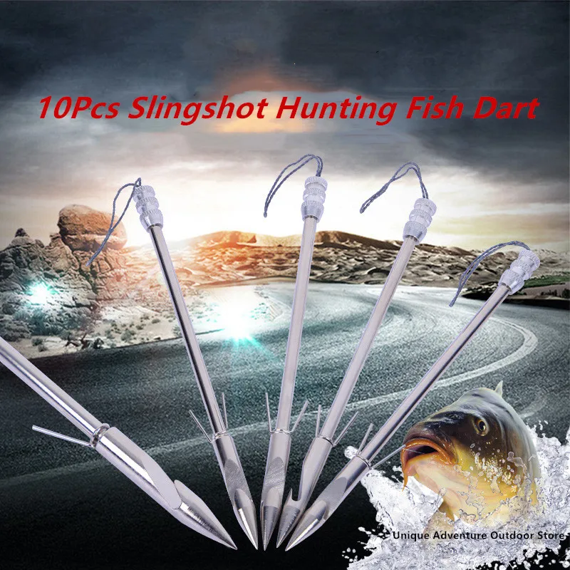 

New 10pcs Arrow Slingshot Bow Accessories Hunting Shooting Fishing Projectile Darts Harpoon Catapult Hunting Fish Dart