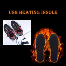 1 пара Usb стельки для обуви с подогревом, согревающие стельки для ног, размер 35-44, унисекс, теплые USB стельки, термостельки, теплые сапоги для ног