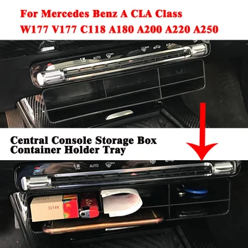 

High Quality For Mercedes Benz A CLA Class W177 V177 C118 A180 A200 A220 A250 Central Console Storage Box Container Holder Tray