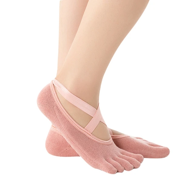 New Women Yoga Socks Anti Slip Bandage Sports Ladies Girls Ballet Socks Dance Sock Slippers a1