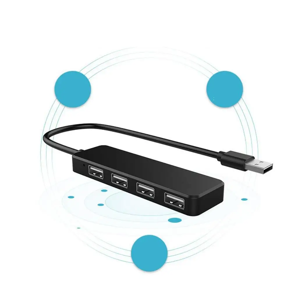 Hub Adapter USB Hub Mini USB 2.0 Hi-Speed 4-Port Splitter For PC Laptop Notebook Receiver Computer Peripherals Accessories