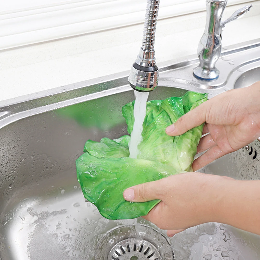 Stainless Steel Rotatable Water Saving Tap Faucet Nozzle Sprayer 360 Degree Swivel Faucet Extender Diffuser Kitchen Accessories