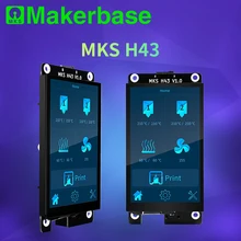 Makerbase mks h43 v1.0 peças de impressora 3d controlador de exibição inteligente 4.3 polegada ips lcd 800*480 hd capacidade da tela toque para marlin2.x