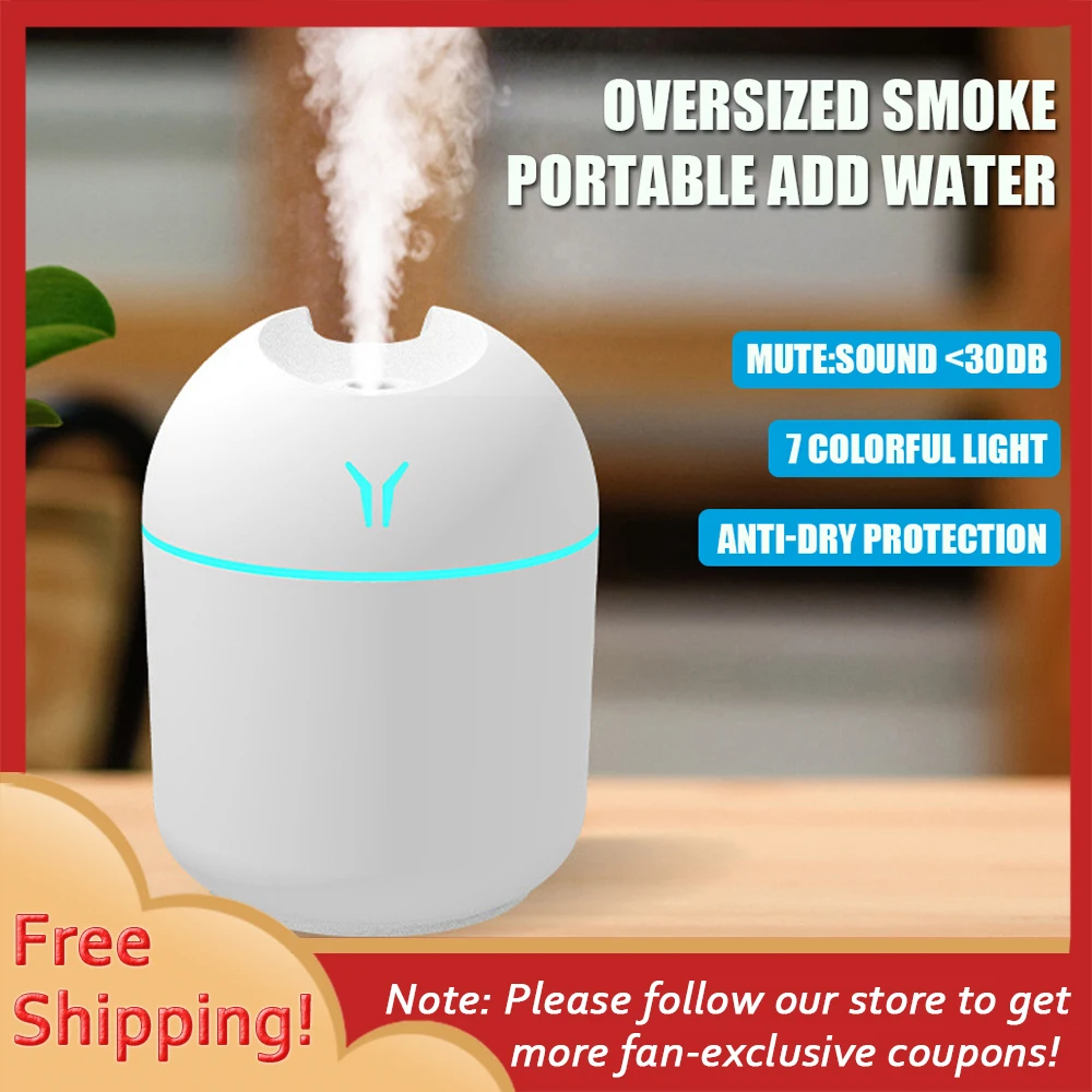 Мини-увлажнитель воздуха диффузор эфирного масла ароматический - Цена: 176,12 - 365,91 руб.