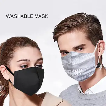 

1/7Pcs Monday to Sunday Print Anti Droplet Dust Proof Breathable Masks with Filters Stop The Flying Spit Respirator for Summer