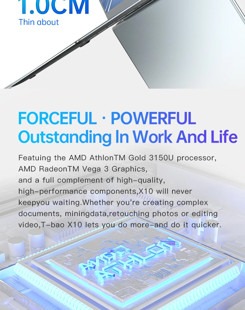 Mini Tree Ultrabook 15.6 Inch AMD Notebook - Athlon Gold 3150U, Radeon Graphics, Gaming Laptop with Windows 10 Pro, 4K HD Description Image.This Product Can Be Found With The Tag Names Barebone Mini PC, Computer Office, Mini tree ultrabook