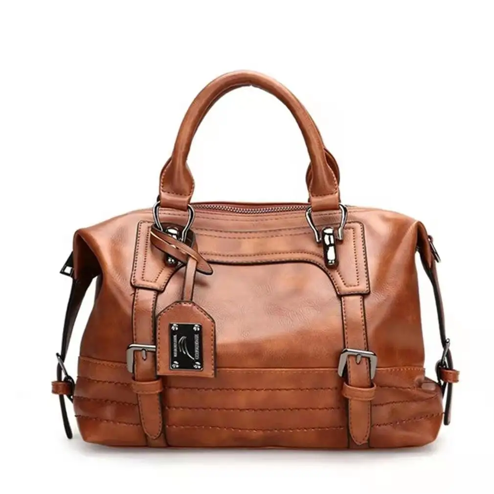 Women Bag 2021 New Vintage Shoulder Bag Women Handbags Soft PU Leather Crossbody Bags For Women Ladies Boston Bolsa Feminina| | - AliExpress