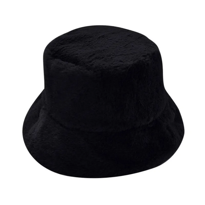 Black Imixlot корейская модная Рыбацкая шапка, теплая зимняя плюшевая шапка, мягкая вязаная шапка в стиле хип-хоп, уличная теплая Рыбацкая шапка для женщин - Цвет: Black