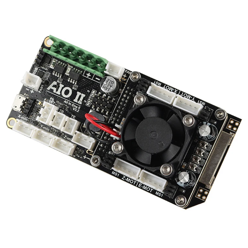 AIO II V3.2 материнская плата все в одном II 32 бит MCU 32 бит ST820 драйвер 256 Microsteps плата контроллера Поддержка Marlin для 3DP/CNC