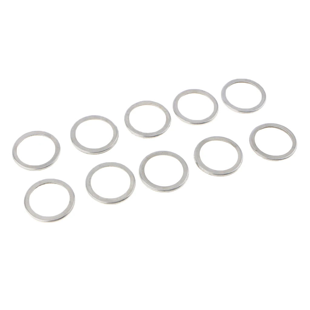 10Pcs/Set M20 Aluminum Engine Oil Drain Plug Crush Gasket Washers Seals for Subaru