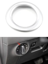 

For Skoda Karoq 2017 2018 2019 2020 Auto Headlights Adjustment Switch Trim Cover Chromium Mouldings Interior Parts Accessories