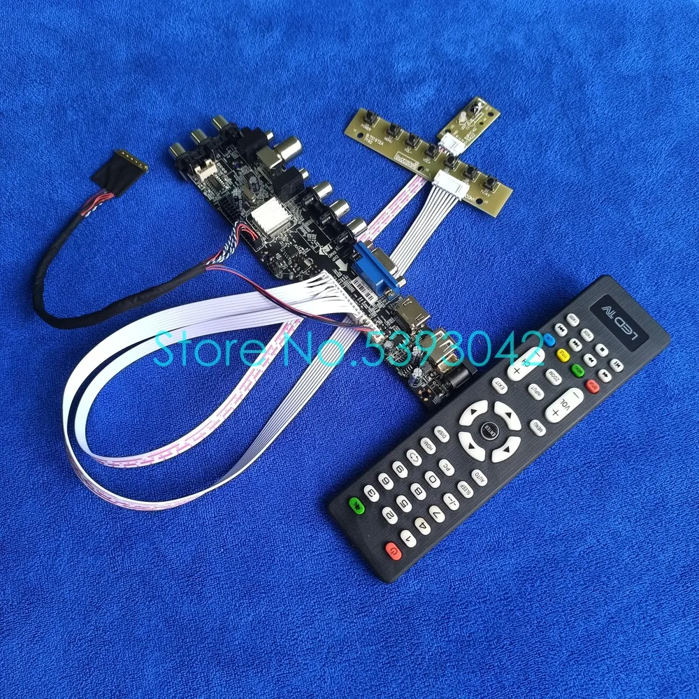 Fit LP156WH4 (TL)(A1)/(TL)(B1)/(TL)(C1)/(TL)(C2) 40Pin LVDS digital screen 1366*768 DVB-C VGA USB 3663 controller card kit | Компьютеры и