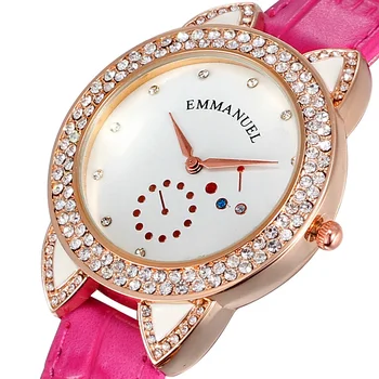 

New Listing Fashion Luxury Women Crystal Rhinestone Watch Leather Women Quartz Watch Hot Women Gift Relogio Feminino Reloj Mujer