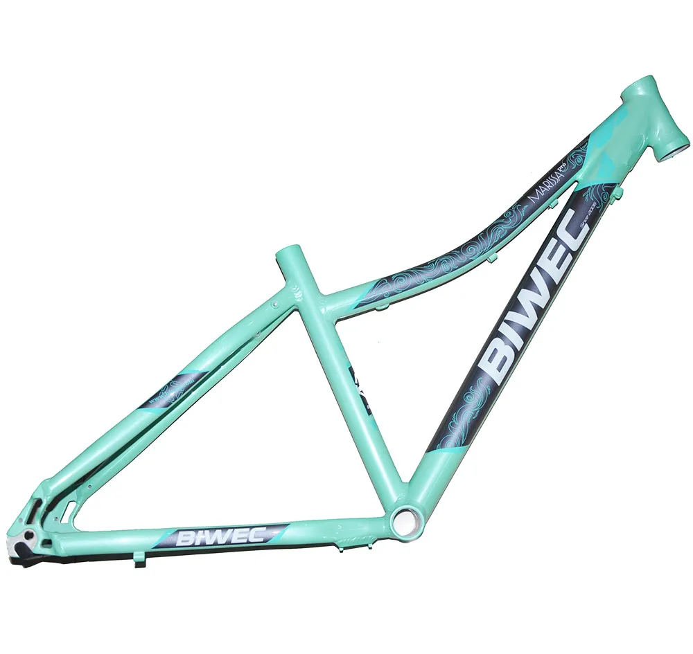 Последняя 26*17 дюймовая рама из алюминиевого сплава для горного велосипеда, женская детская рама, направляющая 26er, велосипедная Рама для бездорожья - Цвет: blue 26x15inch