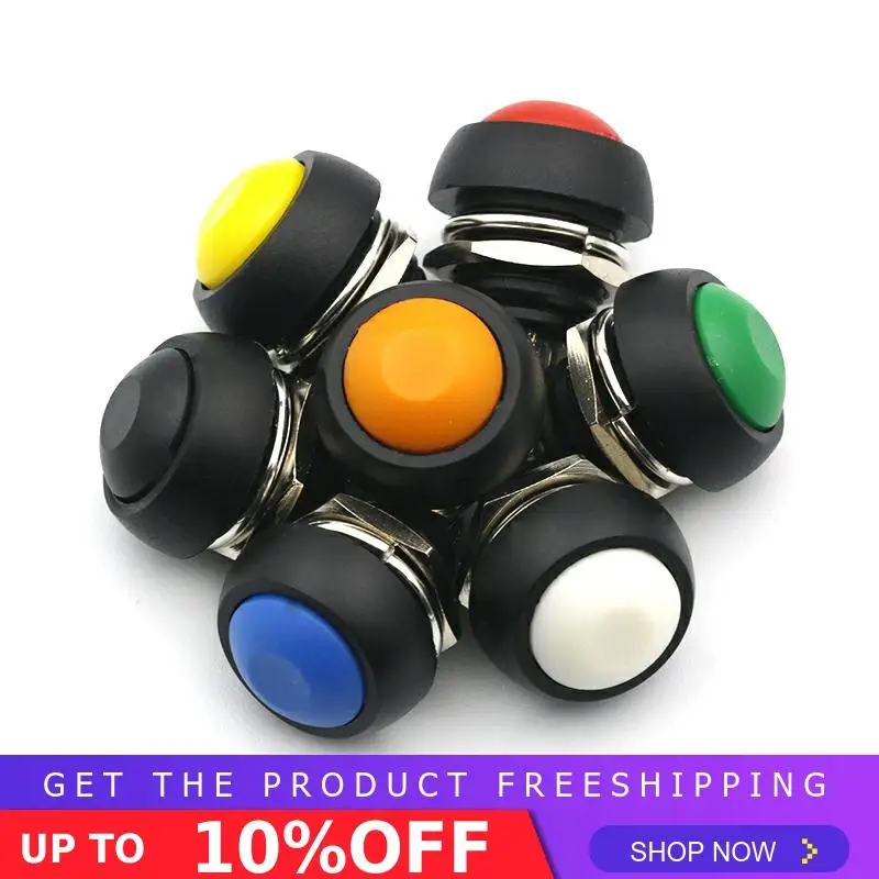 12mm PBS-33B Waterproof Momentary ON OFF Push Button Swithch Mini Round Switch