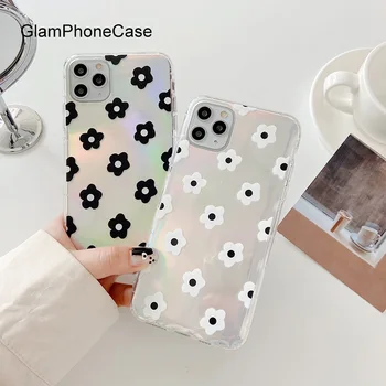 

GlamPhoneCase Laser Flower Phone Case For iPhone11Pro/Max X XS Max XR Soft Silicone Cover For iPhone11 7 8 6 6s Plus Case