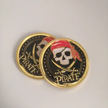 

New Pirate Gold Plated Coin Commemorative France Coins Collection Gift Souvenir Art Metal