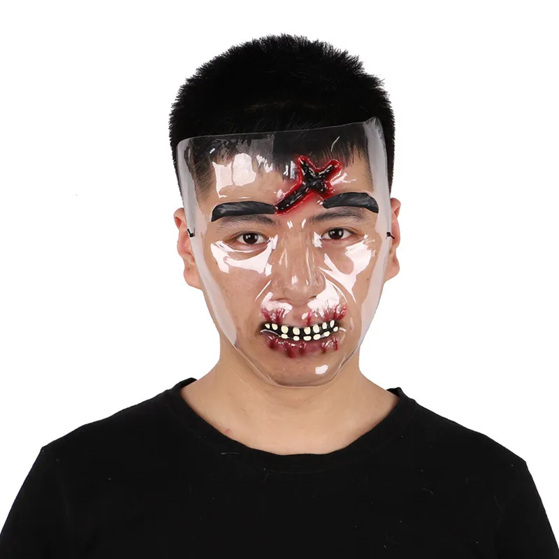 scar Funny Halloween Party Mask Masquerade Cosplay Costume Props Zombie Undead Latex Full Face Mask Increase Festive Atmosphere - Цвет: scar