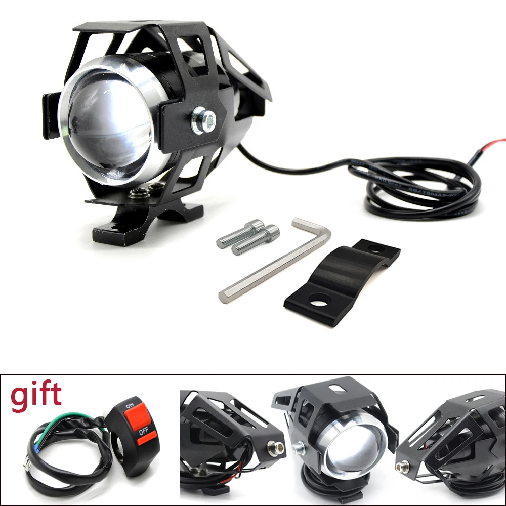 

Motorcycle LED Headlights U5 Led Spotlight moto light Fog Spotlights 12V For Suzuki DJEBEL dr 250 Yamaha XMAX125 XMAX250 XMAX400