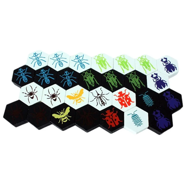 Hive Insect Chess Funny 2 Player Board Game Entertainment Wooden Educational Toys For Family Party Friend Children Gift With Box