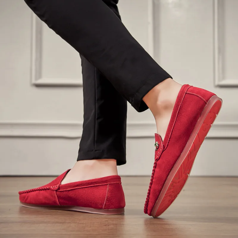 Big Size 38-49 Genuine Leather Men Shoes Loafers Hole Soft Breathable Male Moccasins Flats Casual Boat Driver Footwear Driving